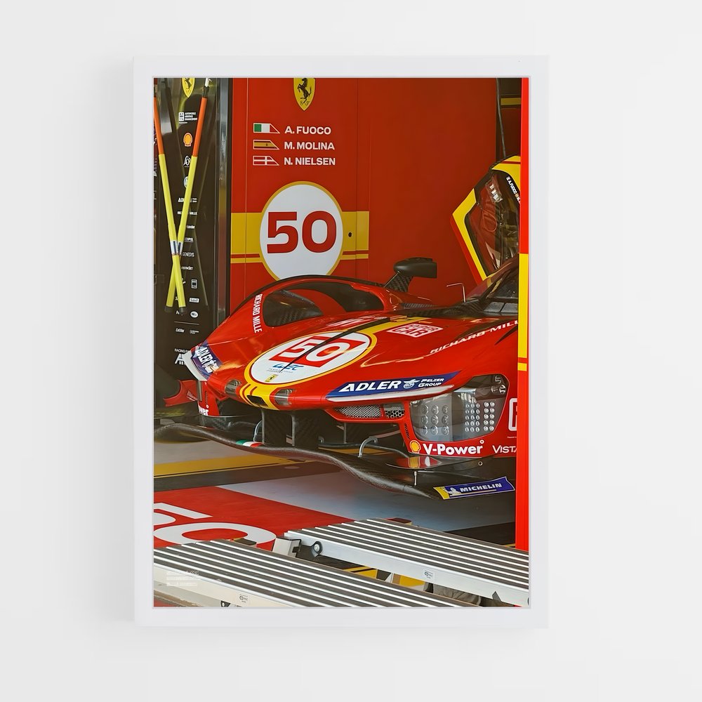 Poster Ferrari Légende – affiche Voitures de Formule 1 (vue 3)